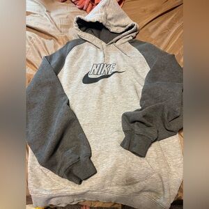 Lrg Nike, sml stain at the very bottom of the sweatshirt barely noticeable